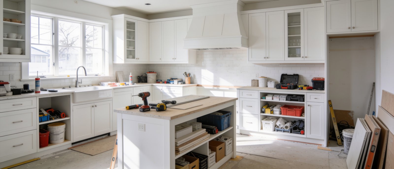 Kitchen remodel in progress, San Antonio
